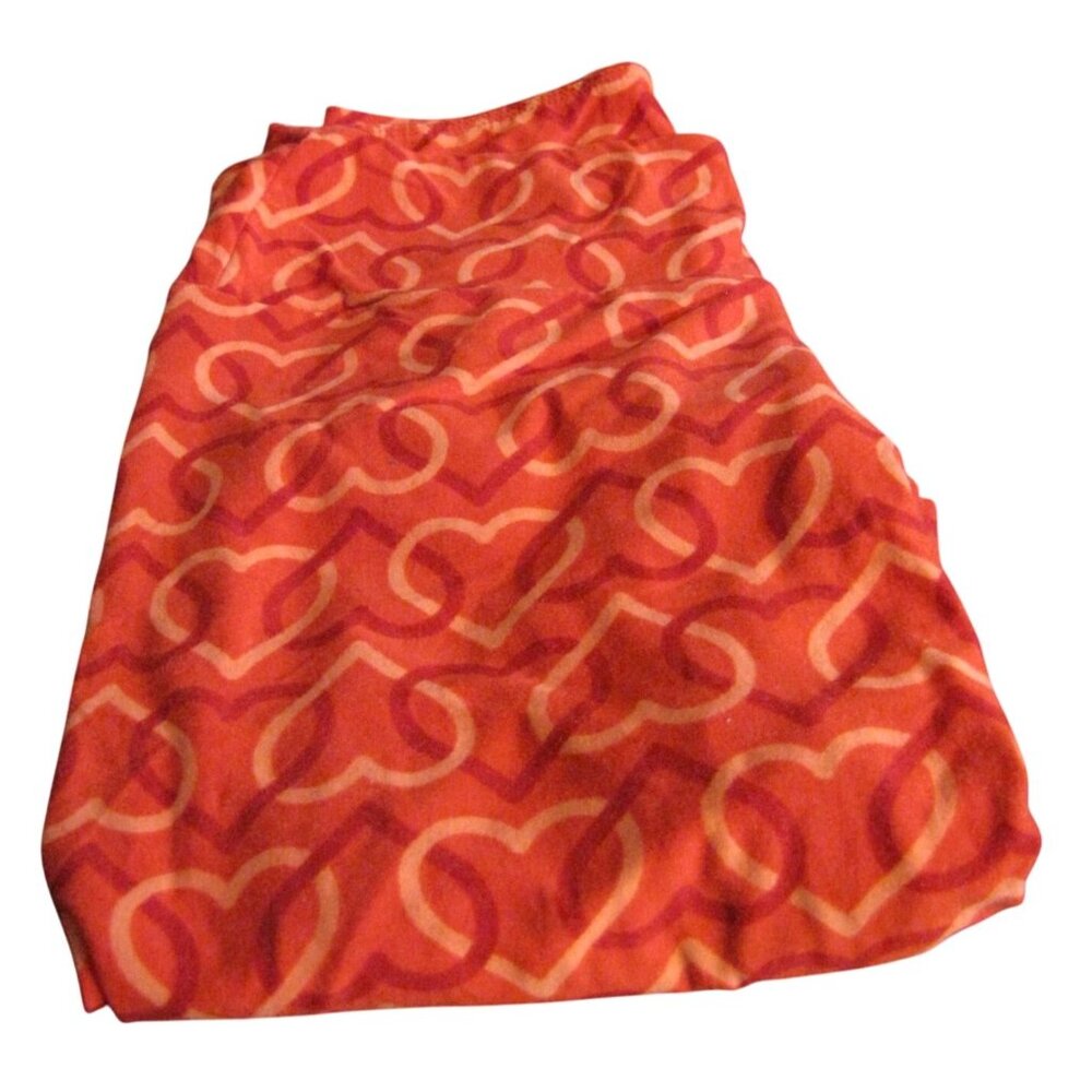 LuLaRoe OS Red Pink Interlocking Hearts Valentine's Day Leggings